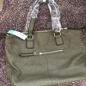 New Green Leather Satchel